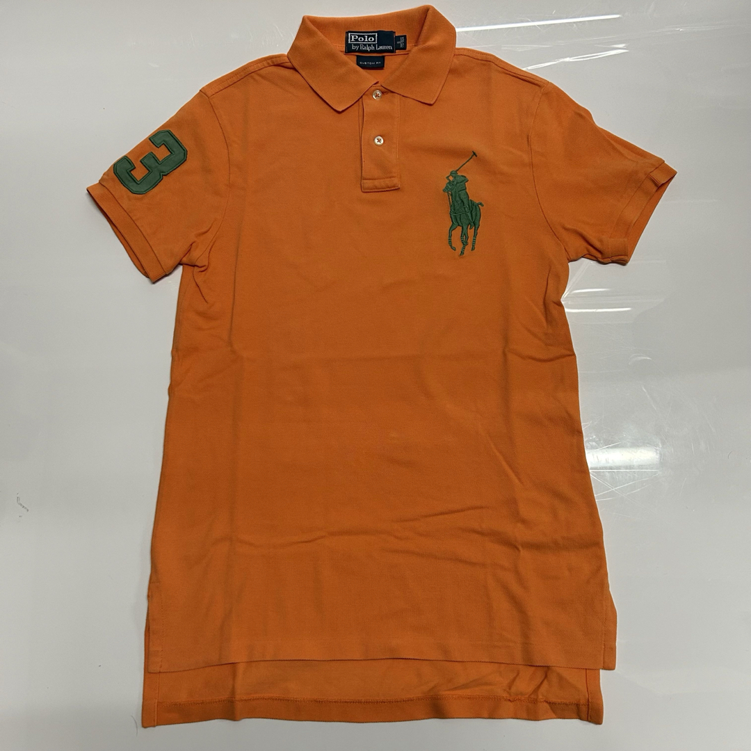 POLO RALPH LAUREN(ポロラルフローレン)のポロ　ラルフローレン　ポロシャツ　ビッグポロ　オレンジ　r832 メンズのトップス(ポロシャツ)の商品写真