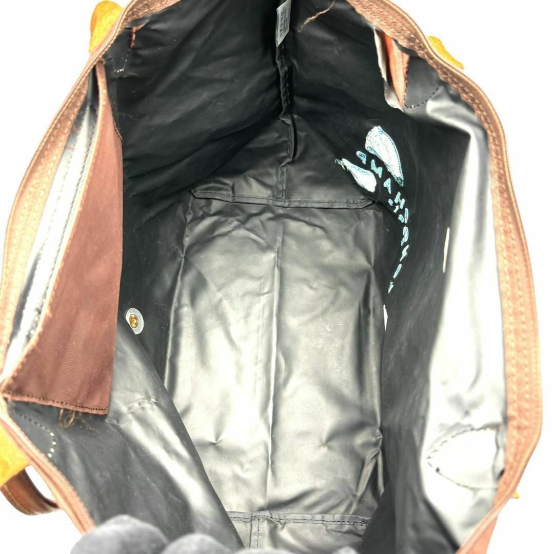 LONGCHAMP(ロンシャン)のLONGCHAMP ロンシャン　トートバッグ　ブラウン　ナイロン　A286 レディースのバッグ(トートバッグ)の商品写真