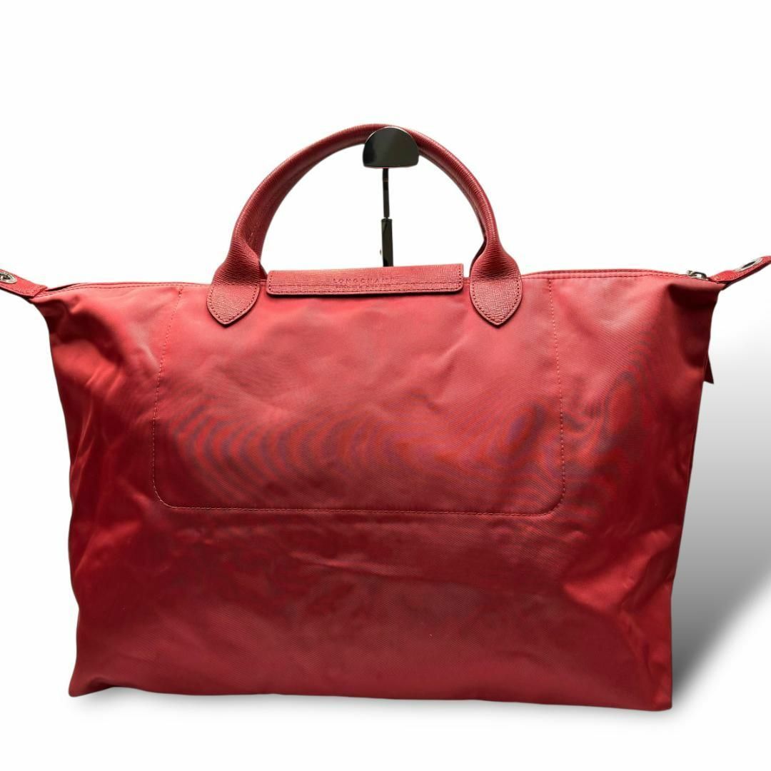 LONGCHAMP(ロンシャン)のLONG CHAMP ロンシャン　トートバッグ　レッド　ナイロン　A285 レディースのバッグ(トートバッグ)の商品写真