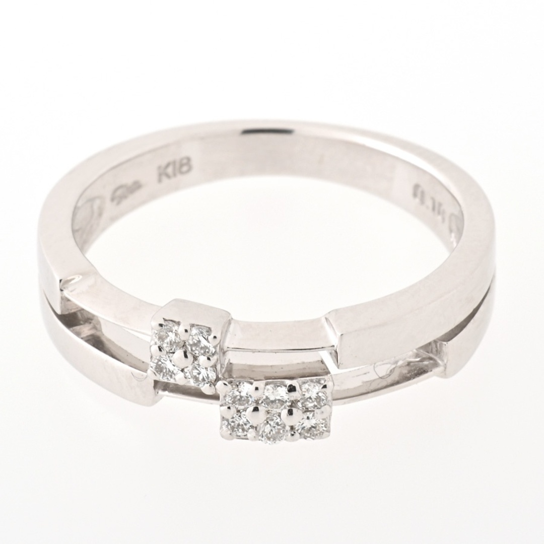 STAR JEWELRY(スタージュエリー)のスタージュエリー / Star Jewelry　リング　K18WG　ダイヤモンド 0.10ct　＃10　【中古】 商品番号 E-154000 レディースのアクセサリー(リング(指輪))の商品写真