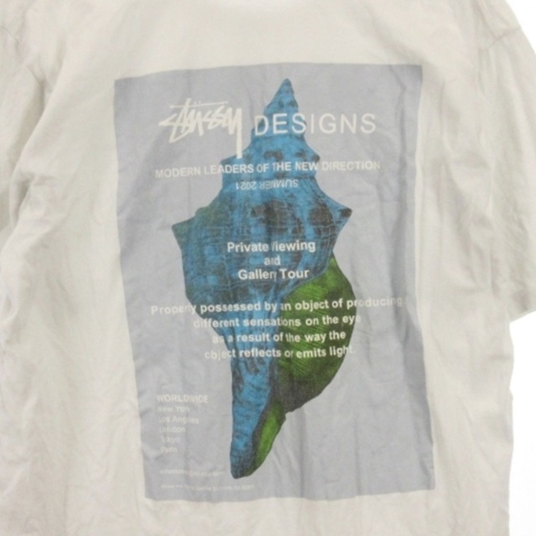 STUSSY(ステューシー)のステューシー STUSSY バックプリント Tシャツ 半袖 ホワイト L メンズのトップス(Tシャツ/カットソー(半袖/袖なし))の商品写真