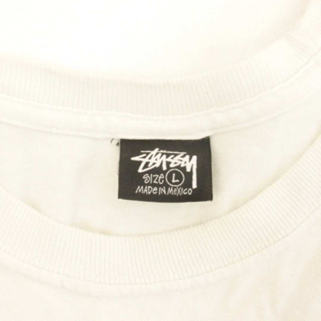 STUSSY(ステューシー)のステューシー STUSSY バックプリント Tシャツ 半袖 ホワイト L メンズのトップス(Tシャツ/カットソー(半袖/袖なし))の商品写真