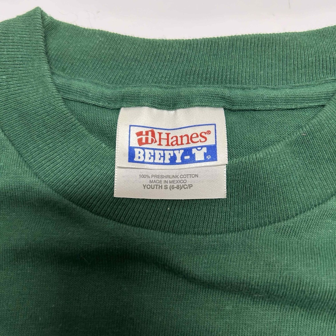 Hanes(ヘインズ)のヘインズ　プリントTシャツ　グリーン　r834 レディースのトップス(Tシャツ(半袖/袖なし))の商品写真