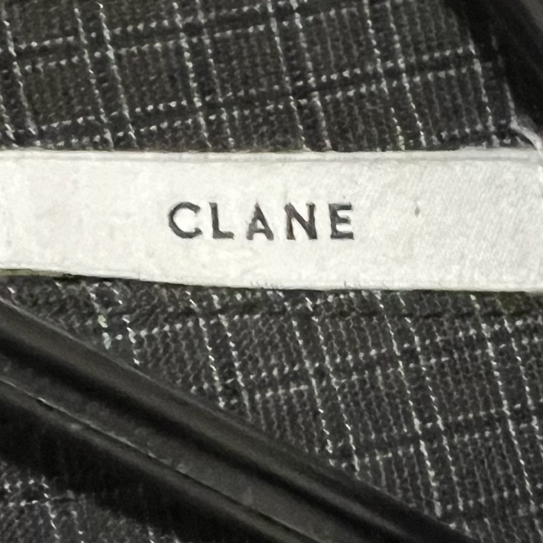 CLANE(クラネ)の✨美品✨CLANE クラネ　ロングワンピース　ノースリーブ　ブラウン　チェック柄 レディースのワンピース(ロングワンピース/マキシワンピース)の商品写真