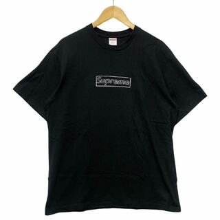 シュプリーム(Supreme)のSUPREME シュプリーム KAWS Chalk BOX Logo Tee カウズ チョークボックス ロゴ 半袖Ｔシャツ ブラック サイズL 正規品 / 34281(Tシャツ/カットソー(半袖/袖なし))