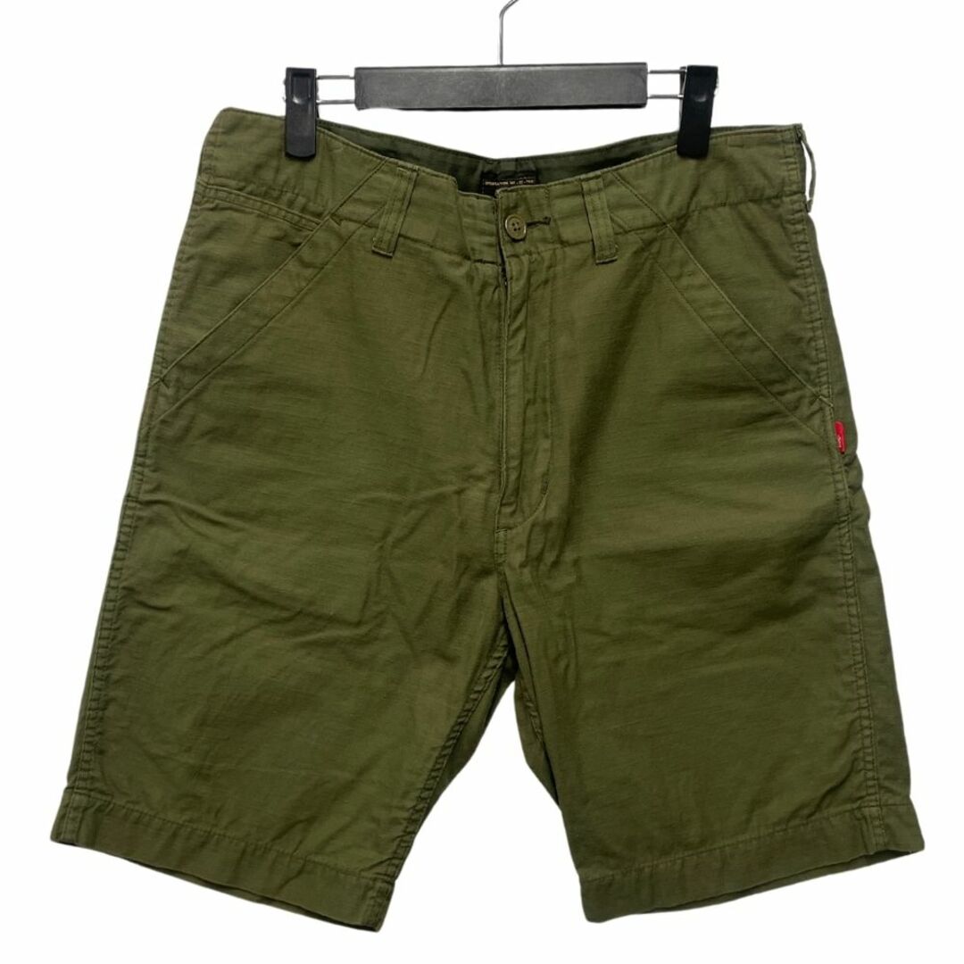 W)taps(ダブルタップス)のWTAPS ダブルタップス 17SS BUDS SHORTS / SHORTS COTTON SATIN ショーツ オリーブ サイズ3 正規品 / B5303 メンズのパンツ(ショートパンツ)の商品写真