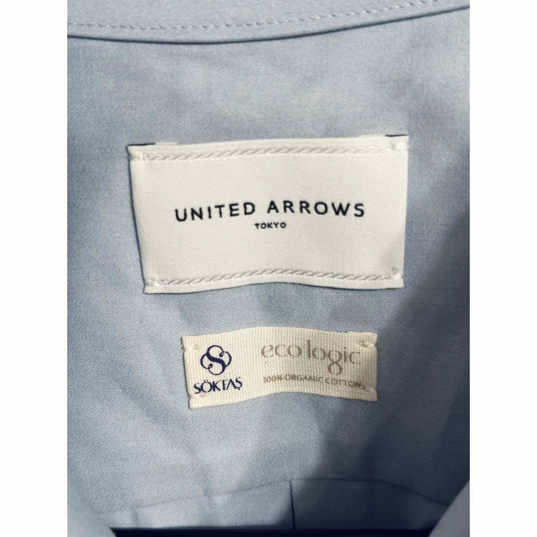 UNITED ARROWS(ユナイテッドアローズ)の【UNITED ARROWS】アローズ　水色ブラウス レディースのトップス(シャツ/ブラウス(長袖/七分))の商品写真