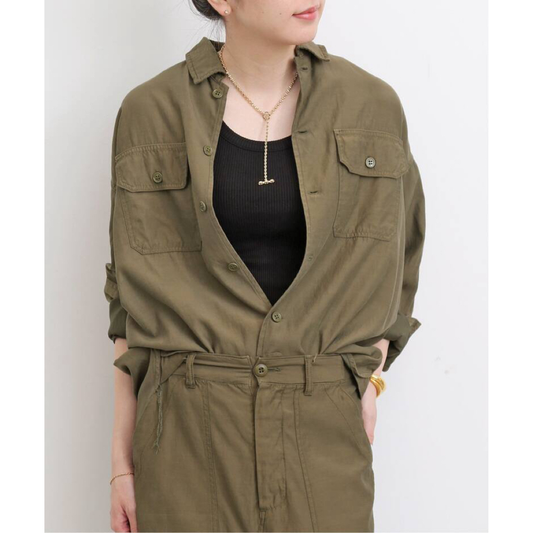 L'Appartement DEUXIEME CLASSE(アパルトモンドゥーズィエムクラス)の 【REMI RELIEF/レミレリーフ】Military Shirt レディースのトップス(シャツ/ブラウス(長袖/七分))の商品写真