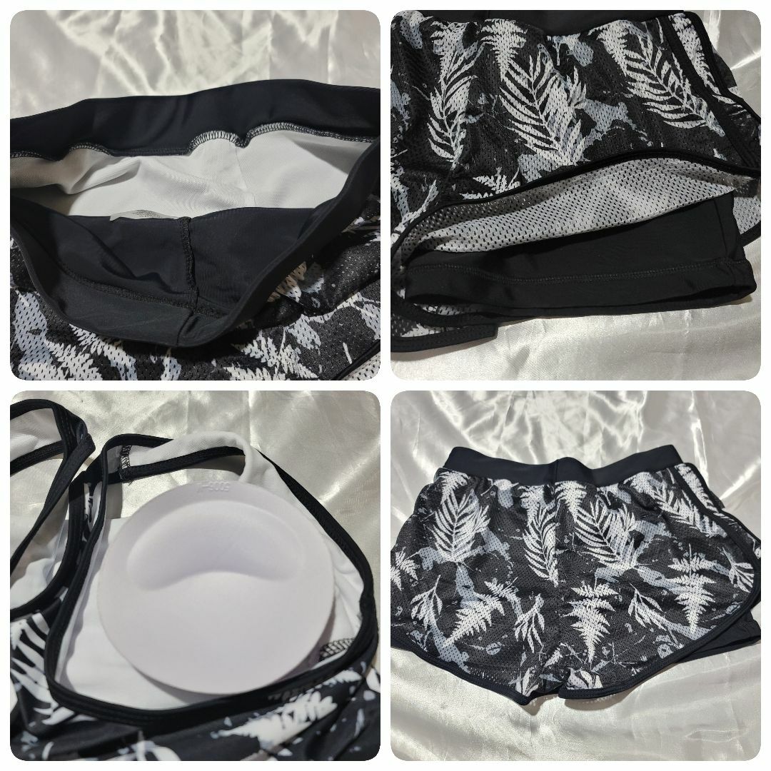 水着 ラッシュガード レディース ボタニカル 体型カバー タンキニ 2XL 01 レディースの水着/浴衣(水着)の商品写真