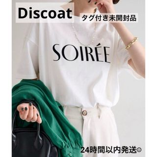 Discoat - 【タグ付き】　discoat フロッキープリントTシャツ