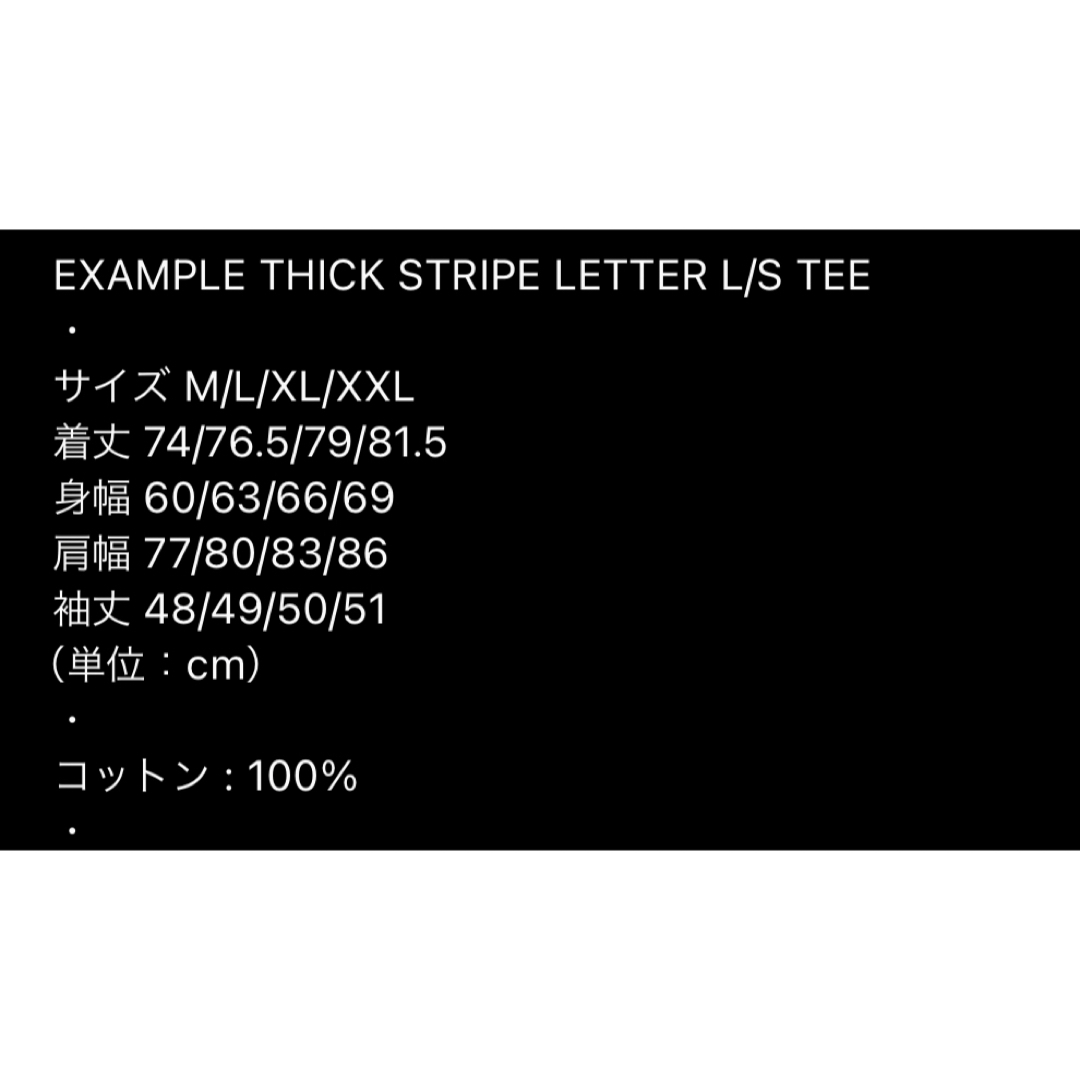 EXAMPLE ロンT XXL ボーダー MFC STORE STUSSY ザラ メンズのトップス(Tシャツ/カットソー(七分/長袖))の商品写真