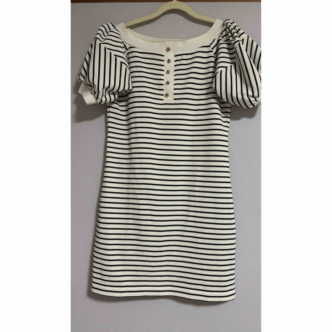 Her lip to(ハーリップトゥ)のHerlipto Saint-Tropez Striped Mini Dress レディースのワンピース(ミニワンピース)の商品写真