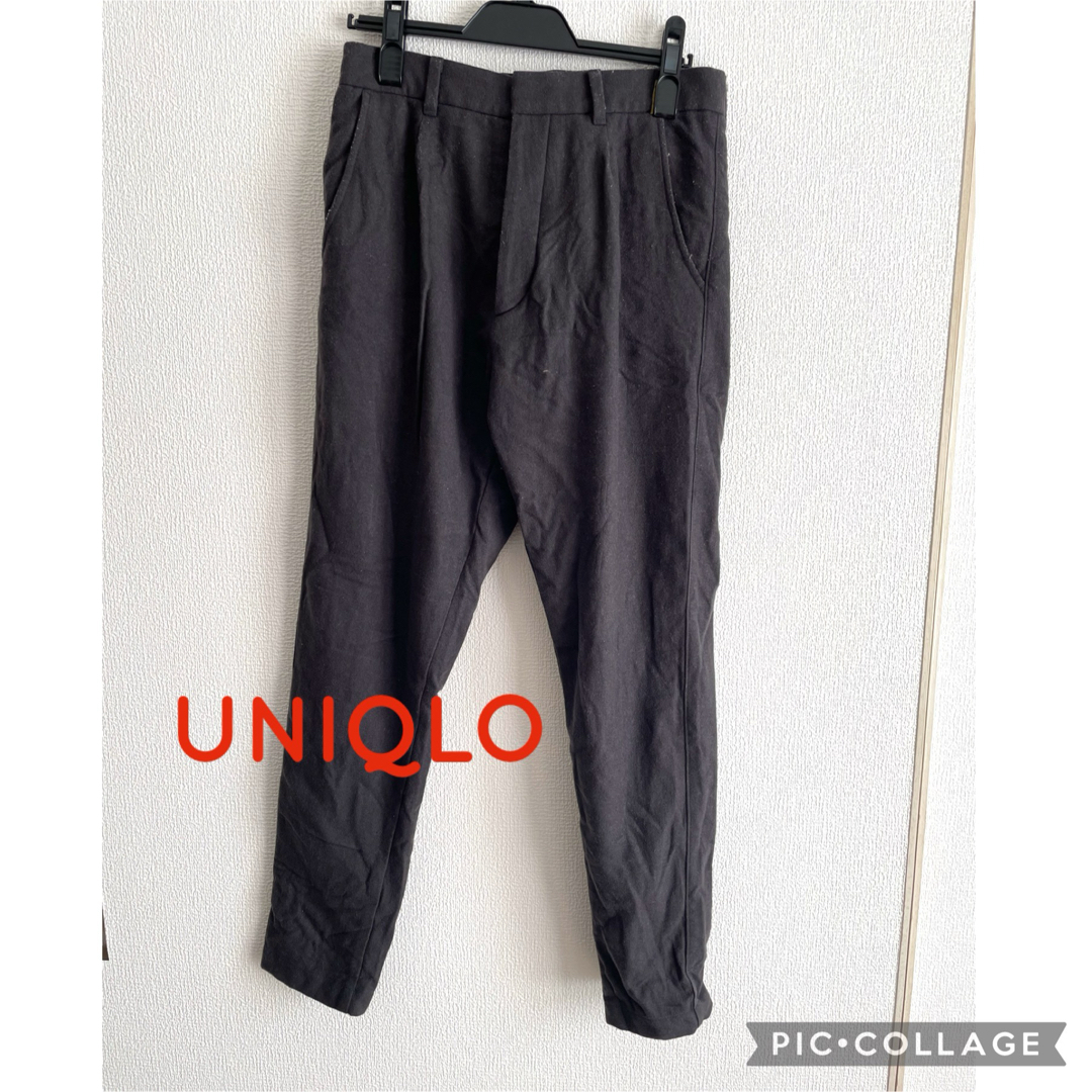 UNIQLO(ユニクロ)のパンツ スラックス ズボン　グレー シンプル スリム　ユニクロ レディースのパンツ(カジュアルパンツ)の商品写真