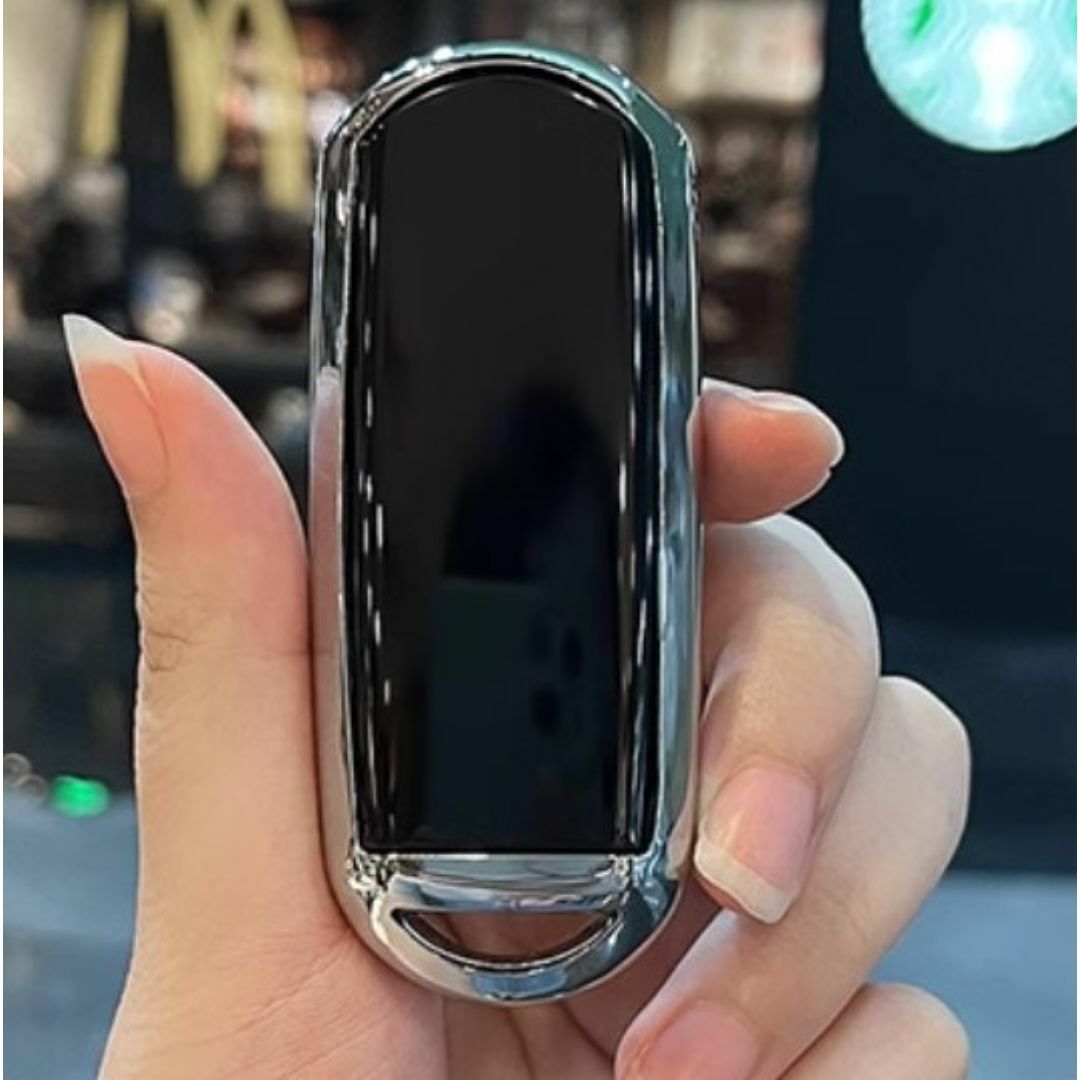 マツダ スマートキーケース TPU キーカバー CX-5/3 デミオ 黒2 自動車/バイクの自動車(車内アクセサリ)の商品写真