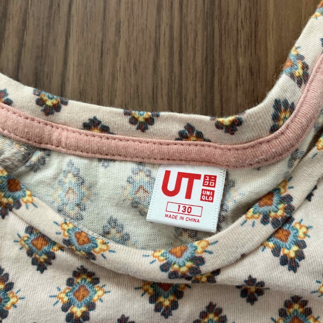 UNIQLO(ユニクロ)のユニクロ dalarome 130 半袖 キッズ/ベビー/マタニティのキッズ服女の子用(90cm~)(Tシャツ/カットソー)の商品写真