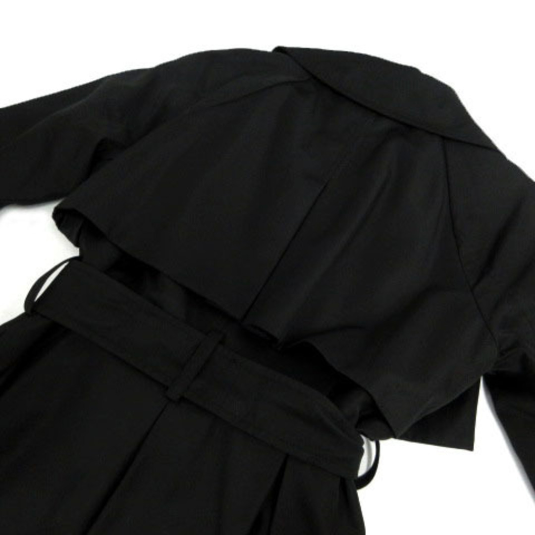 other(アザー)のRuirue Boutiqu トレンチコート リボンベルト ブラック 黒 LL レディースのジャケット/アウター(トレンチコート)の商品写真