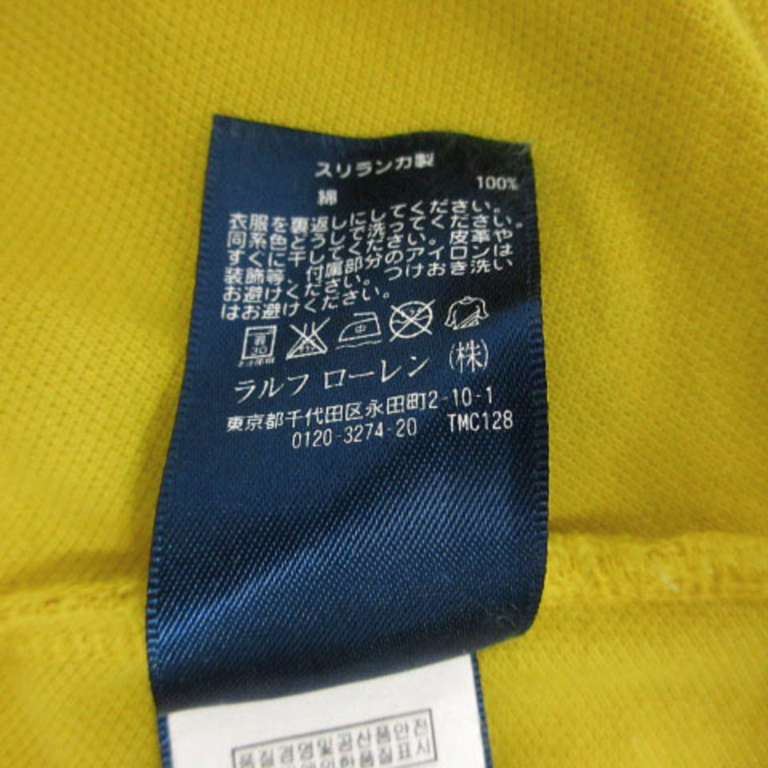 other(アザー)のRALPH LAUREN SPORT ポロシャツ ビックポニー刺繍 黄 白 XS レディースのトップス(ポロシャツ)の商品写真