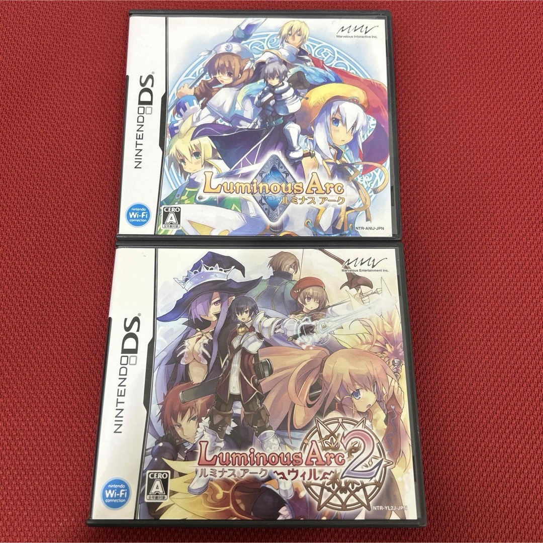 ニンテンドーDS(ニンテンドーDS)のルミナスアーク　ルミナスアーク2 ウィル　2本セット　DS エンタメ/ホビーのゲームソフト/ゲーム機本体(携帯用ゲームソフト)の商品写真