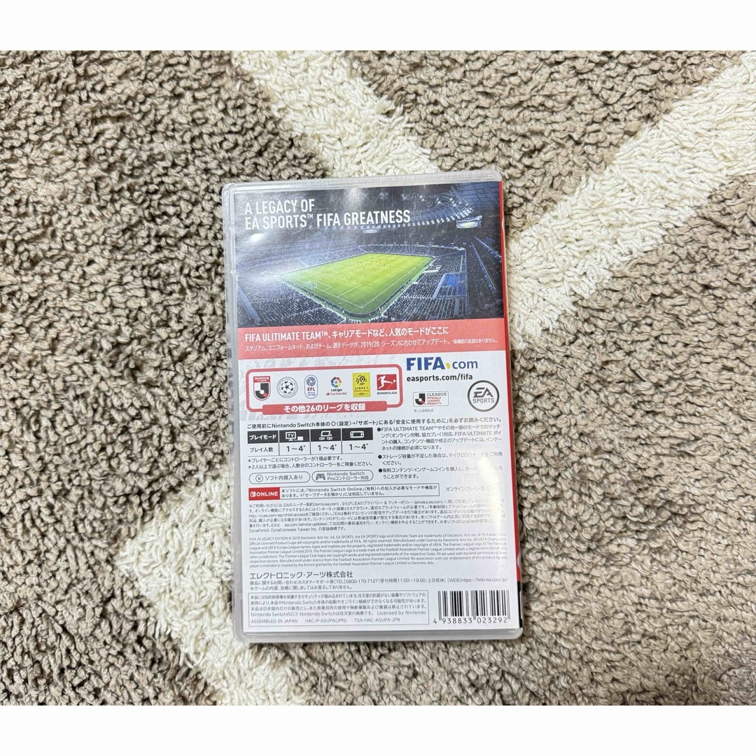 Nintendo Switch(ニンテンドースイッチ)の【Nintendo Switch】FIFA20 LEGACY EDITION エンタメ/ホビーのゲームソフト/ゲーム機本体(家庭用ゲームソフト)の商品写真