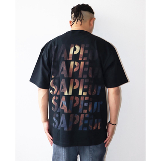 SAPEur Tシャツ XXL EXAMPLE STUSSY supreme 黒(Tシャツ/カットソー(半袖/袖なし))