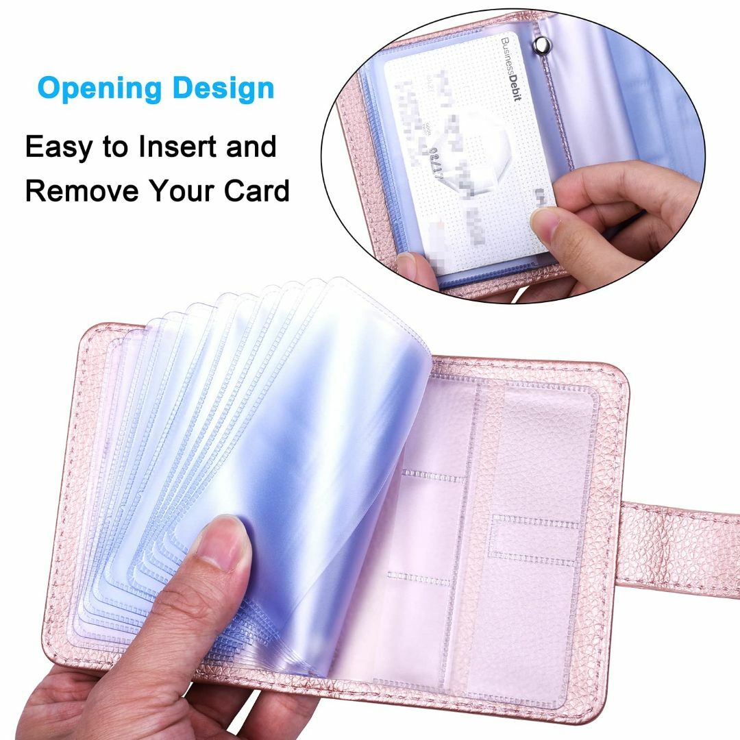 サイズ:縦型_色:ローズゴールドWisdompro カードケース 磁気 スキ メンズのバッグ(その他)の商品写真