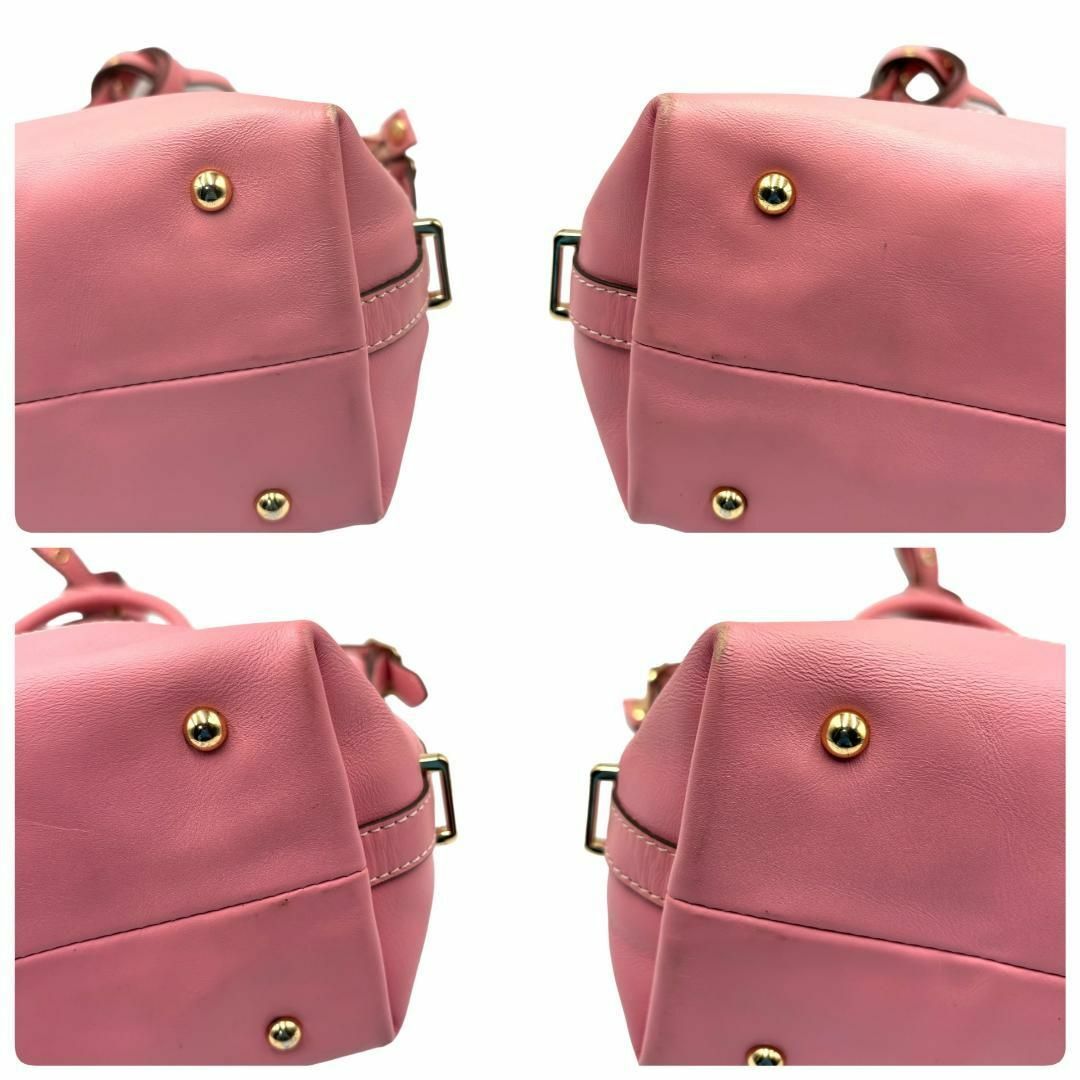 Samantha Thavasa(サマンサタバサ)のサマンサタバサ　ハンドバッグ　ショルダー　ピンク　2way レザー　A265 レディースのバッグ(ショルダーバッグ)の商品写真