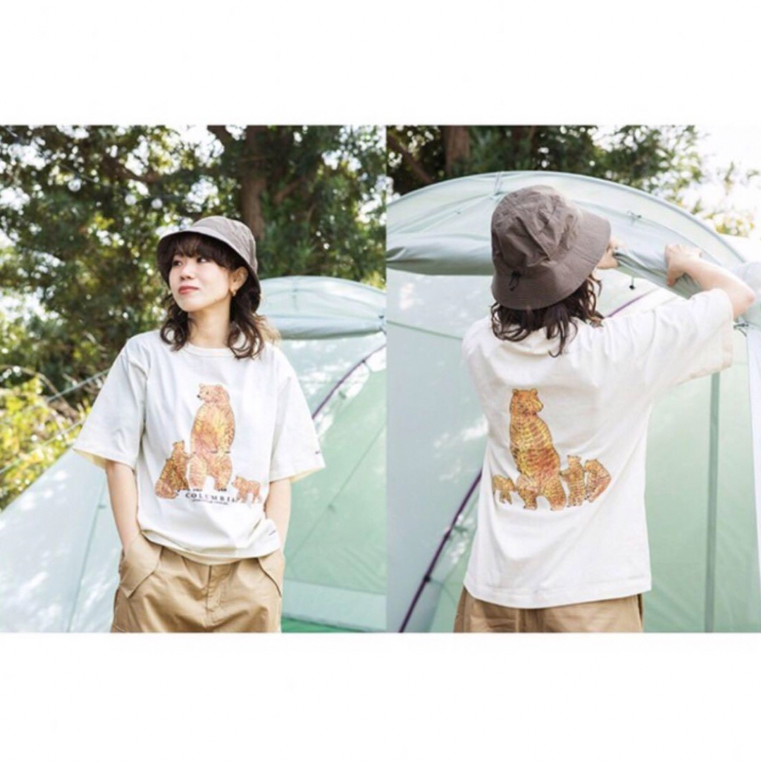 Columbia(コロンビア)のコロンビア【Yurie×Columbia】ベア柄Tシャツ・登山・キャンプ レディースのトップス(Tシャツ(半袖/袖なし))の商品写真