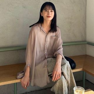 クラネ(CLANE)のCLANE クラネ CHAMBRAY LOOSE SHIRT シャンブレーシャツ(シャツ/ブラウス(長袖/七分))