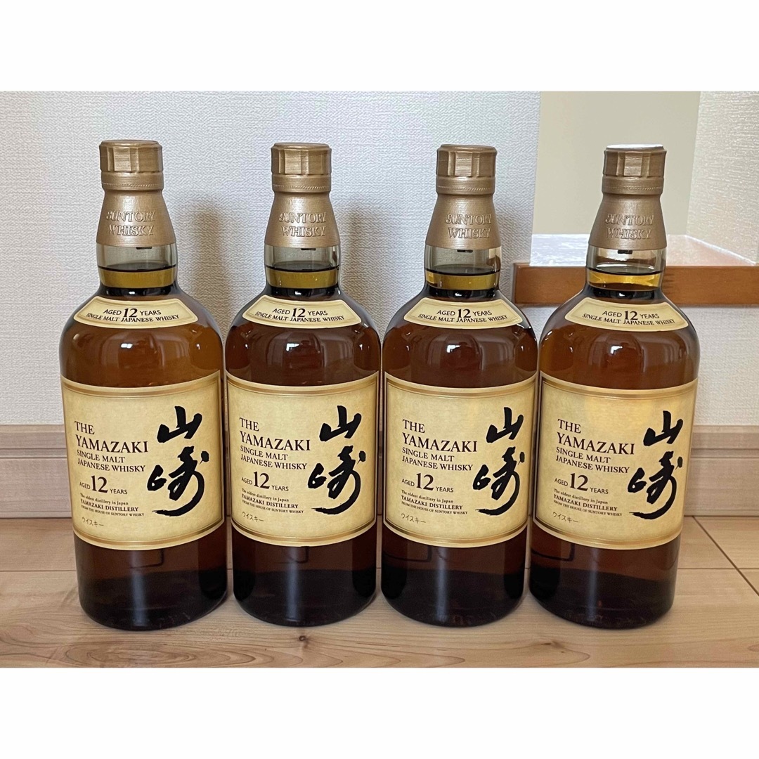 サントリー(サントリー)の【4本セット】山崎12年 食品/飲料/酒の酒(ウイスキー)の商品写真