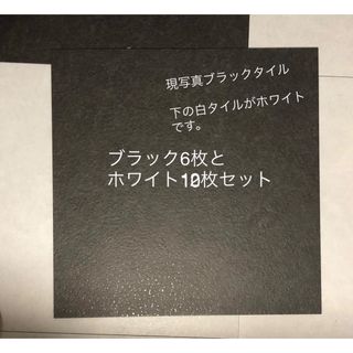 置くだけ抗菌フロアタイル ブラック6枚とホワイト10枚の計16枚セットです！(その他)