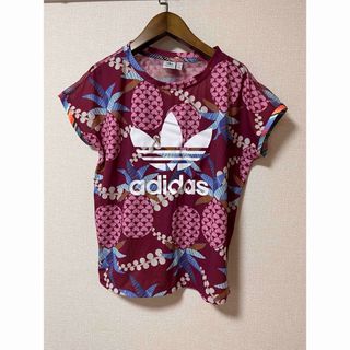 adidas originals メッシュ柄Tシャツ