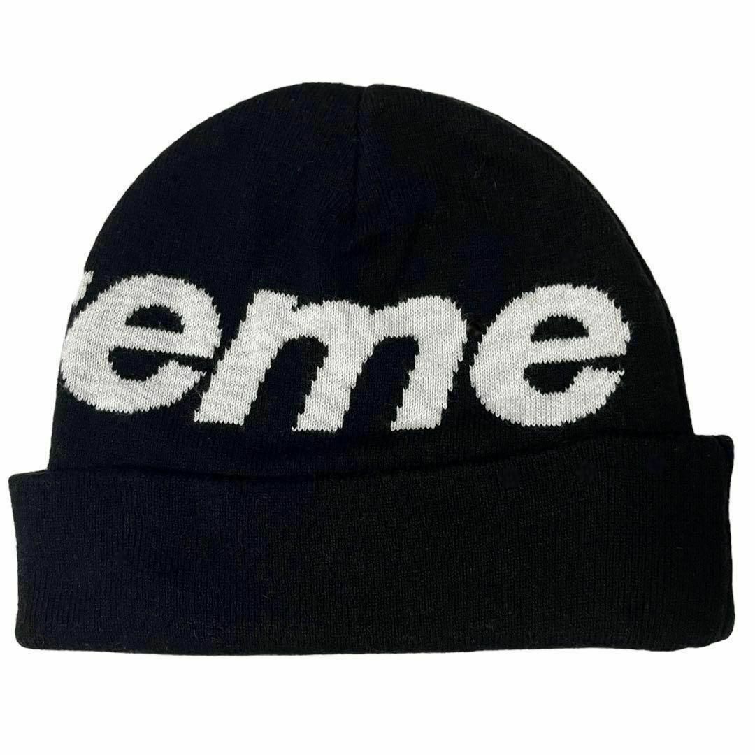 Supreme(シュプリーム)の5600 Supreme Big Logo Beanie Black メンズの帽子(ニット帽/ビーニー)の商品写真