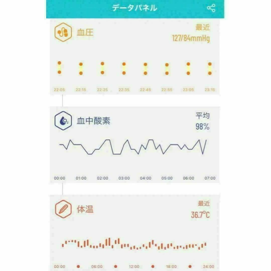 スマートウォッチ　体温　着信通知　大画面血糖値　無呼吸　血圧測定　健康管理 メンズの時計(腕時計(デジタル))の商品写真