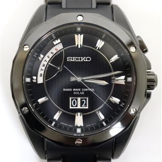 セイコー(SEIKO)の【SEIKO】セイコー ブライツ 電波ソーラー チタン ブラック文字盤 SAGA039/ng0694(腕時計(アナログ))