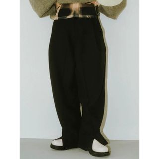 ステュディオス(STUDIOUS)のKnuth marf front slit pants S(カジュアルパンツ)