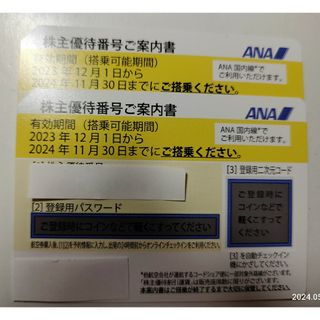 エーエヌエー(ゼンニッポンクウユ)(ANA(全日本空輸))のANA株主優待券(レストラン/食事券)