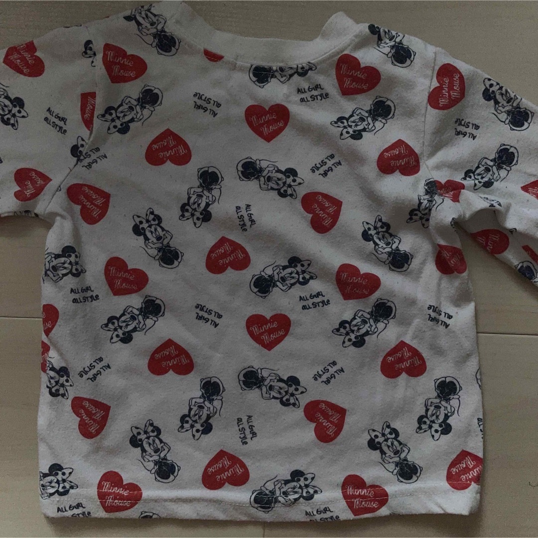 Disney(ディズニー)のミニーちゃん　ロンT 90cm キッズ/ベビー/マタニティのキッズ服男の子用(90cm~)(Tシャツ/カットソー)の商品写真