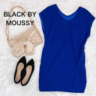 ブラックバイマウジー(BLACK by moussy)のBLACK BY MOUSSY ブラックバイマウジー  ワンピース ブルー(ミニワンピース)