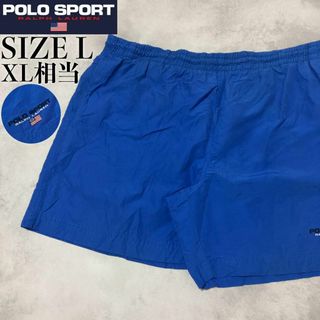 【美品】POLO SPORT Ralph Lauren ハーフパンツ ブルー