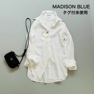 MADISONBLUE - タグ付未使用✨MADISONBLUE 定価5.2万 ハイカラーマダムシャツ