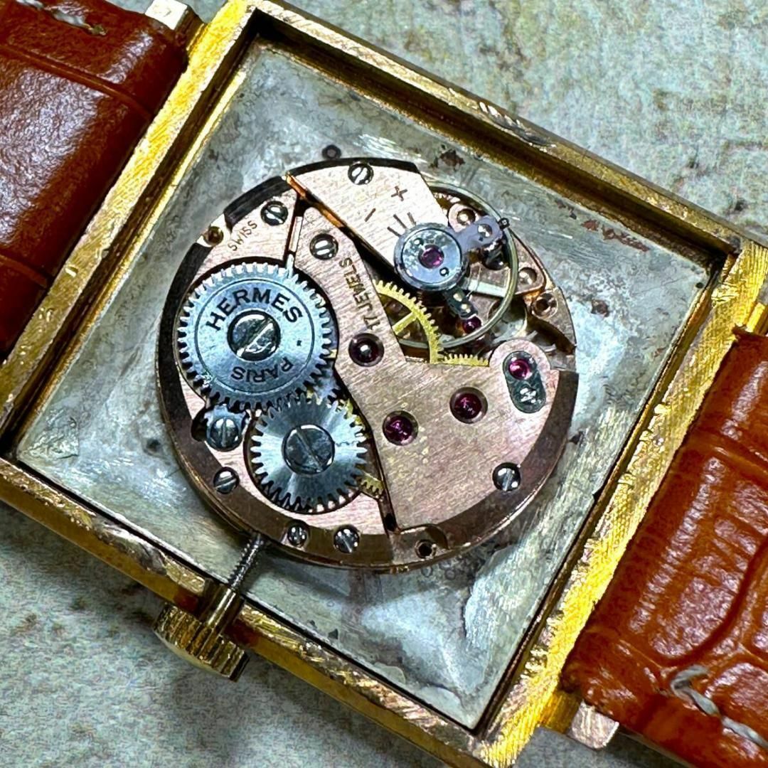 Hermes(エルメス)のエルメス レクタンギュラー 1940年 アンティーク ビンテージ 腕時計 971 メンズの時計(腕時計(アナログ))の商品写真