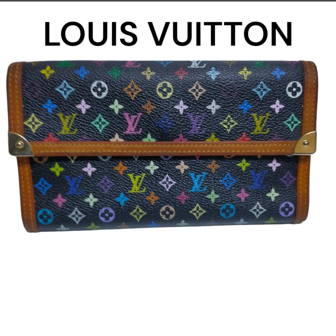 LOUIS VUITTON(ルイヴィトン)のLOUIS VUITTON ルイヴィトン　モノグラム　マルチカラー　財布　長財布 レディースのファッション小物(財布)の商品写真