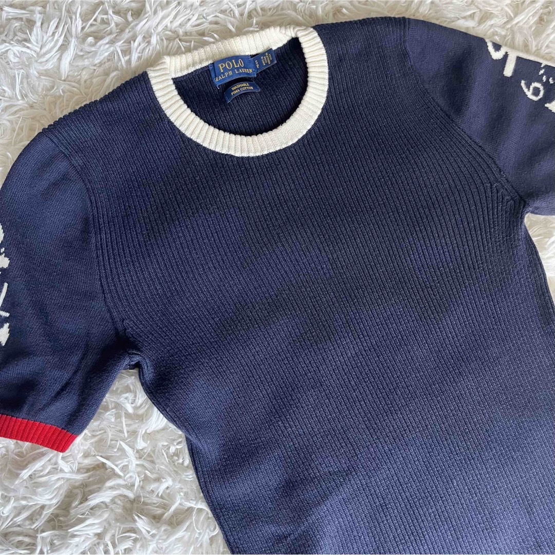 POLO RALPH LAUREN(ポロラルフローレン)のポロラルフローレン 半袖ニット SP レディースのトップス(ニット/セーター)の商品写真