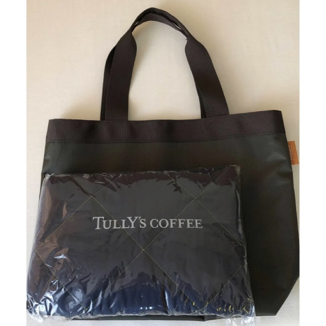 TULLY'S COFFEE(タリーズコーヒー)のタリーズ　福袋　トートバッグ　ブランケット レディースのバッグ(トートバッグ)の商品写真