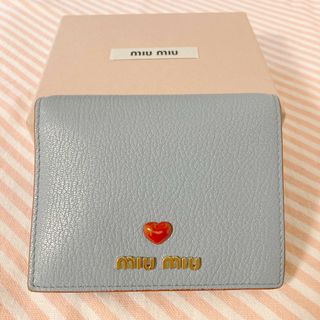 miumiu - MIUMIU ミュウミュウ　2つ折り財布 マドラスラブ　中古