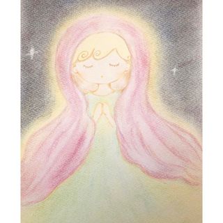 「祈り」原画オリジナルイラスト(イラスト集/原画集)