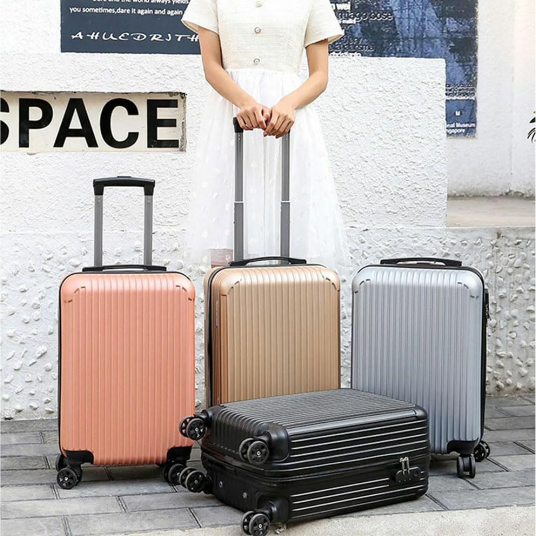 【色: ブラック】[ZONESUM] スーツケース 機内持ち込み 耐衝撃 超軽量 その他のその他(その他)の商品写真