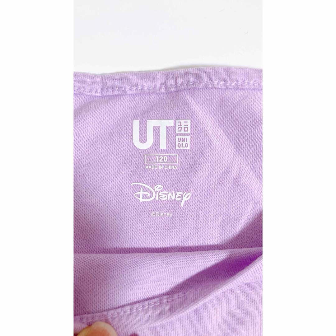 UNIQLO(ユニクロ)のUNIQLO UT ディズニー　ラプンツェル　チュール袖カットソー　120 キッズ/ベビー/マタニティのキッズ服女の子用(90cm~)(Tシャツ/カットソー)の商品写真