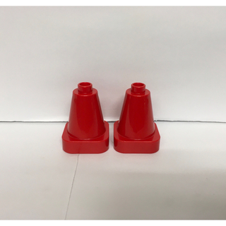 レゴデュプロ(レゴ デュプロ)のレゴ デュプロ パーツ ブロック カラーコーン 赤色 2個 セット(積み木/ブロック)