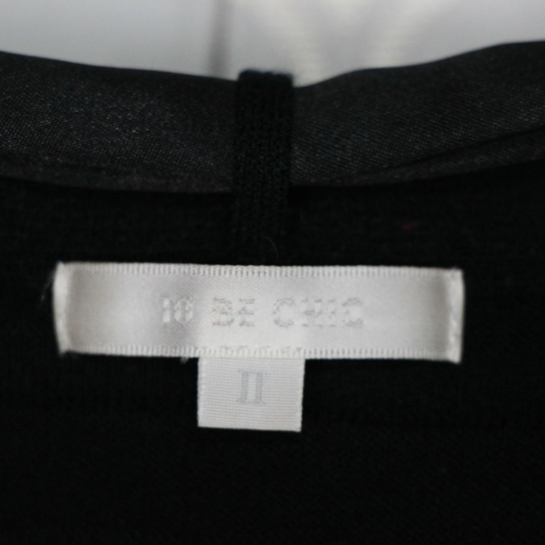 TO BE CHIC(トゥービーシック)のトゥービーシック 　2　M　黒　リボン　半袖 レディースのトップス(カットソー(半袖/袖なし))の商品写真